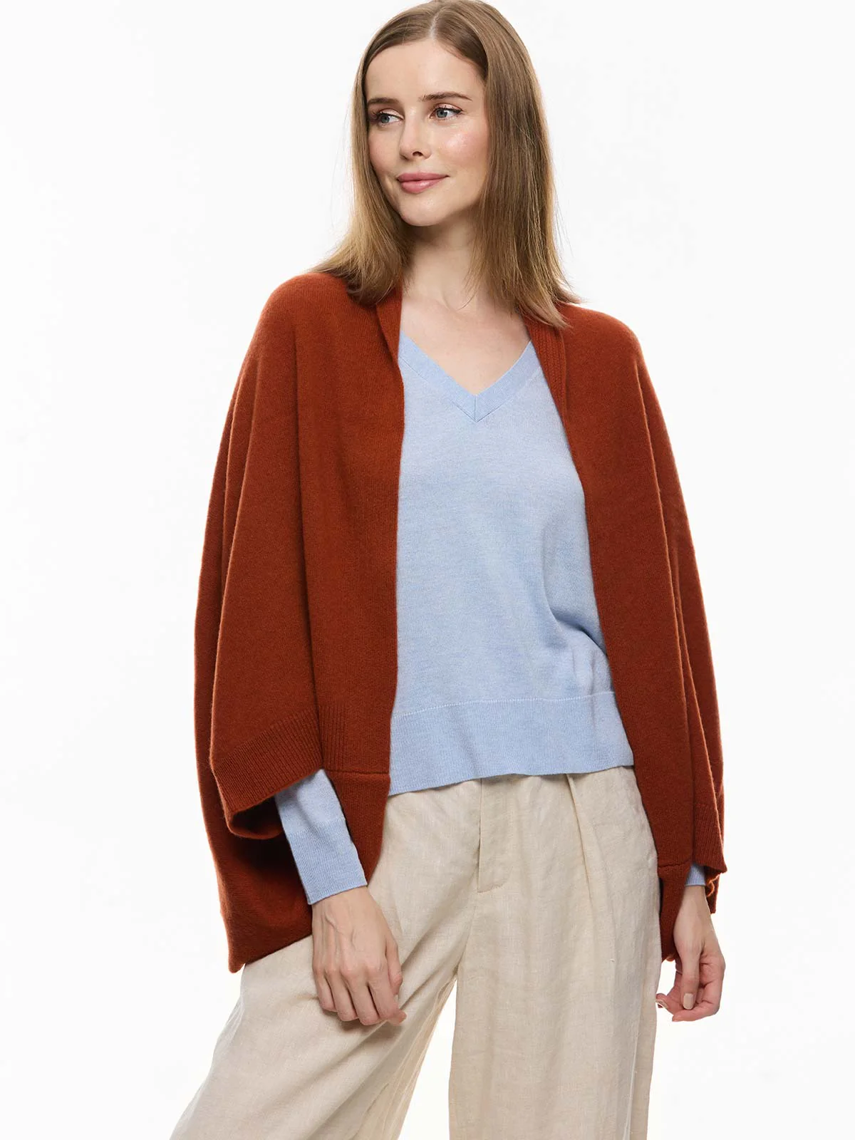 Auburn Wearable Cashmere Wrap - Image 4