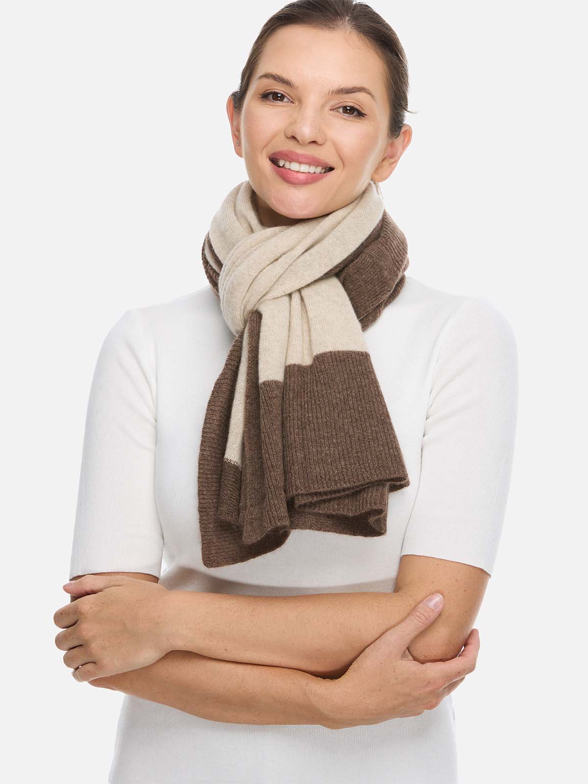 Beige Cashmere Poncho - Image 4
