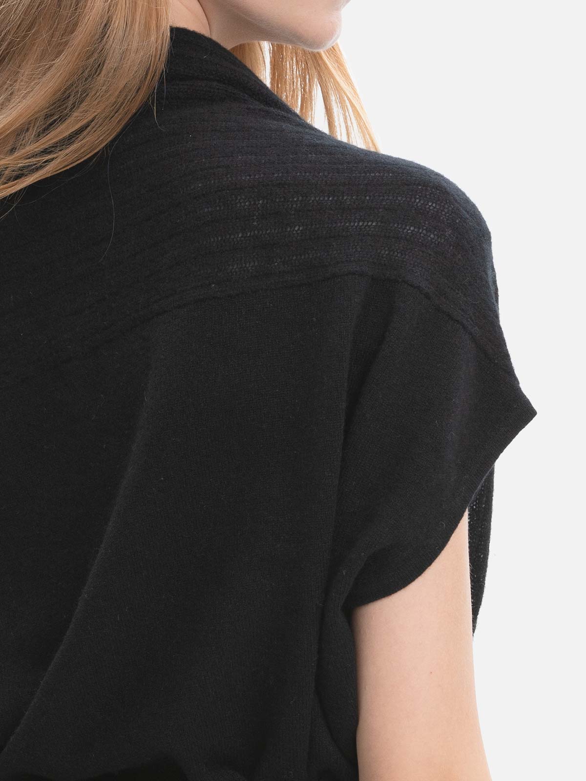 Black Effortless Vest - Image 3