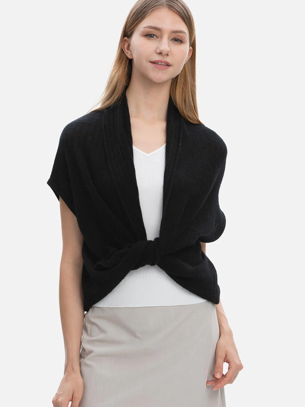 Black Effortless Vest - Image 5