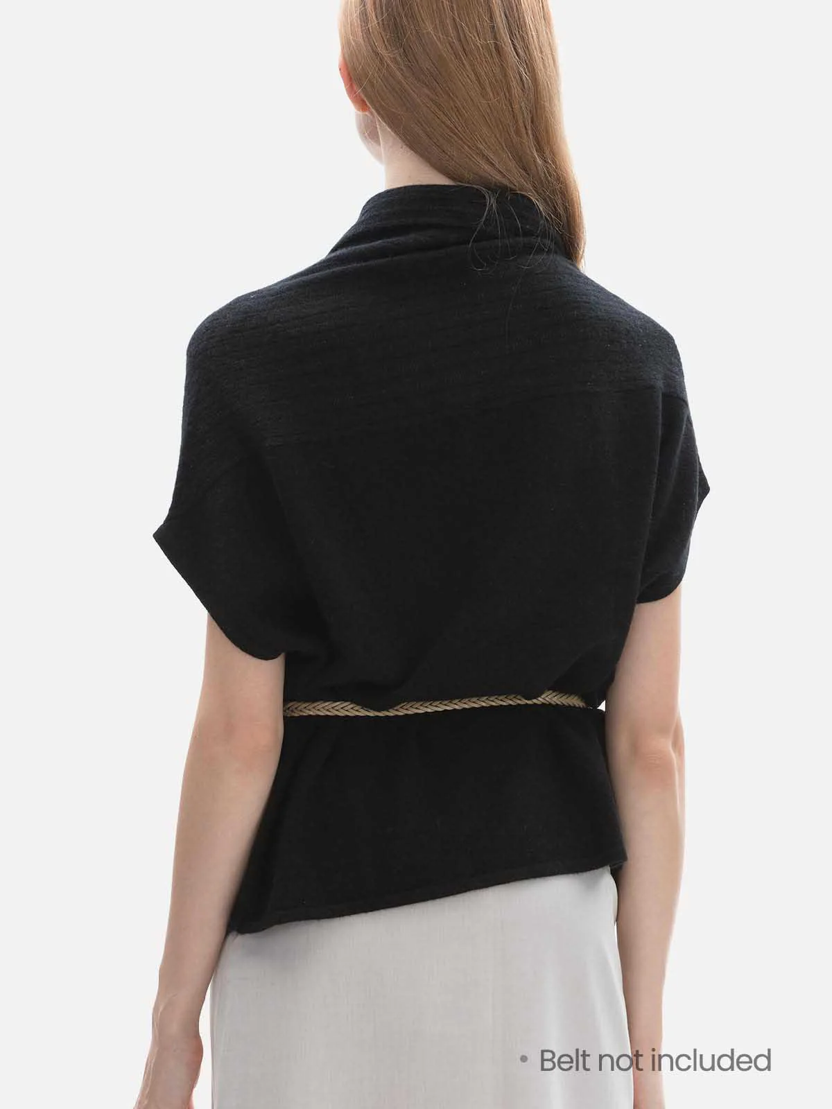 Black Effortless Vest - Image 6