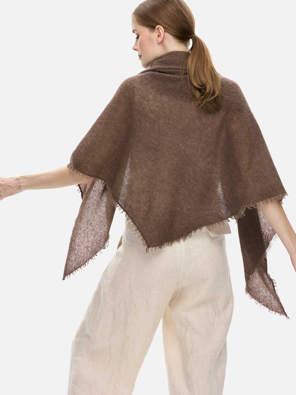 Brown CloudPuff Cashmere Scarf - Image 4
