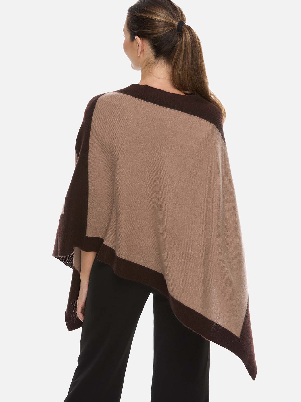 Camel Cashmere Poncho - Image 4