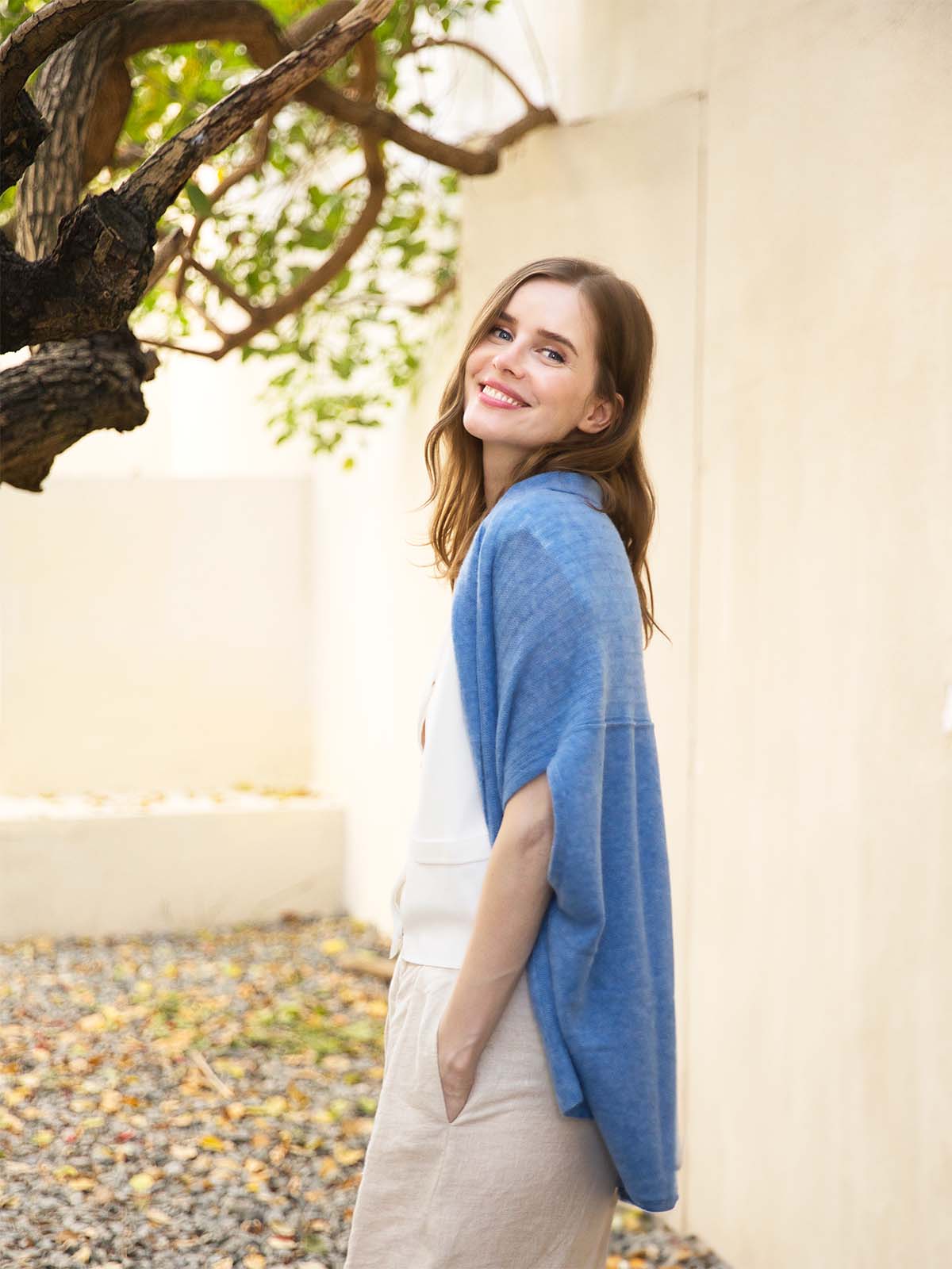 Cornflower Blue Effortless Vest - Image 7