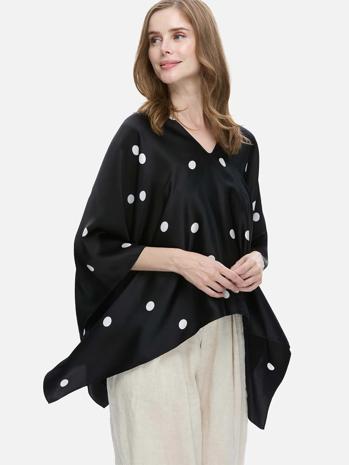 Dotted Silk Duo Wrap - Image 3
