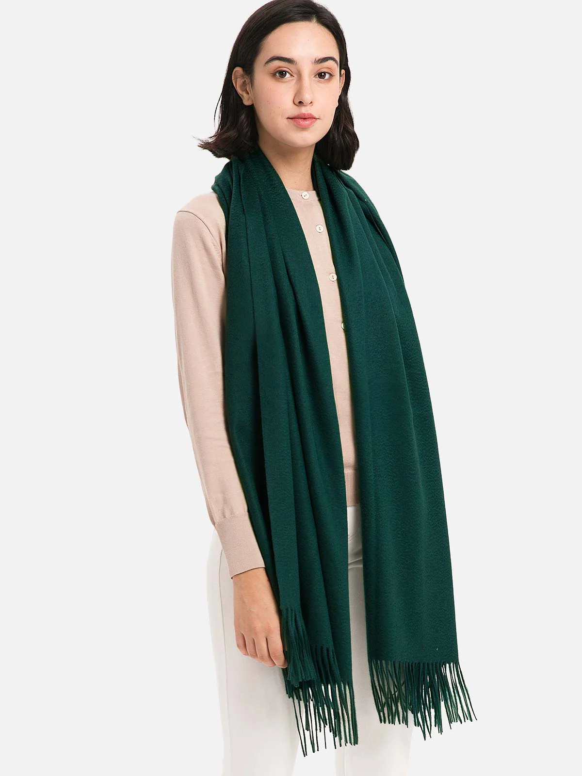 Emerald Green Cashmere Wrap - Image 5