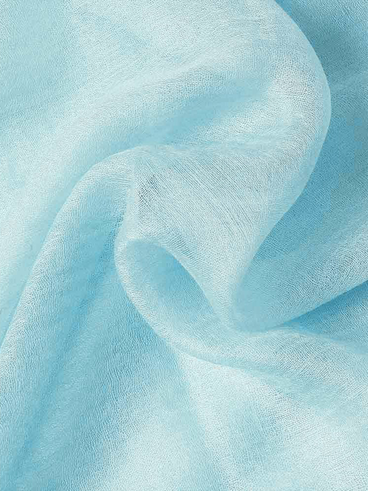 Featherlight Aqua Blue Cashmere Scarf - Image 2