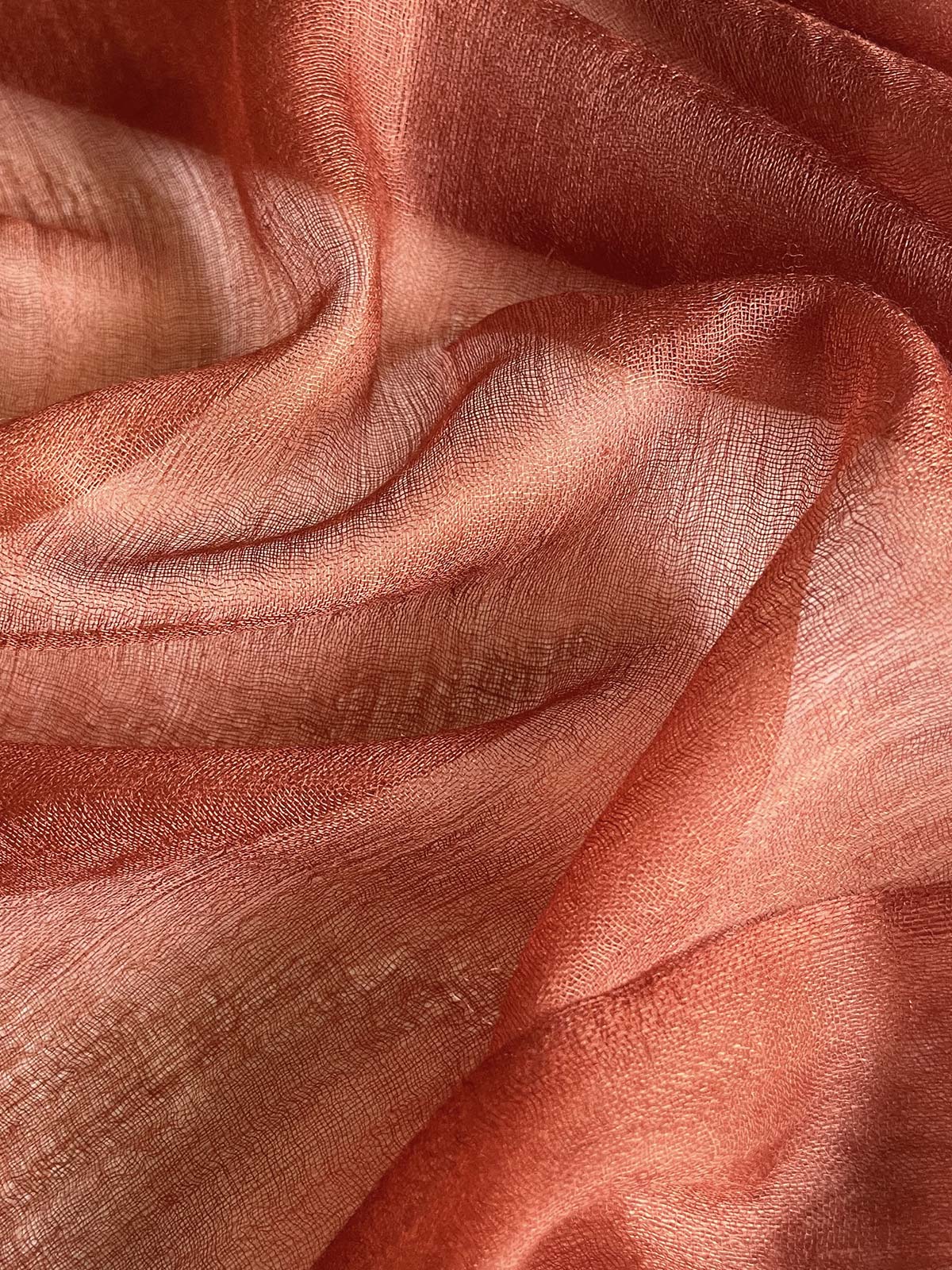 Featherlight Auburn Cashmere Scarf - Image 2