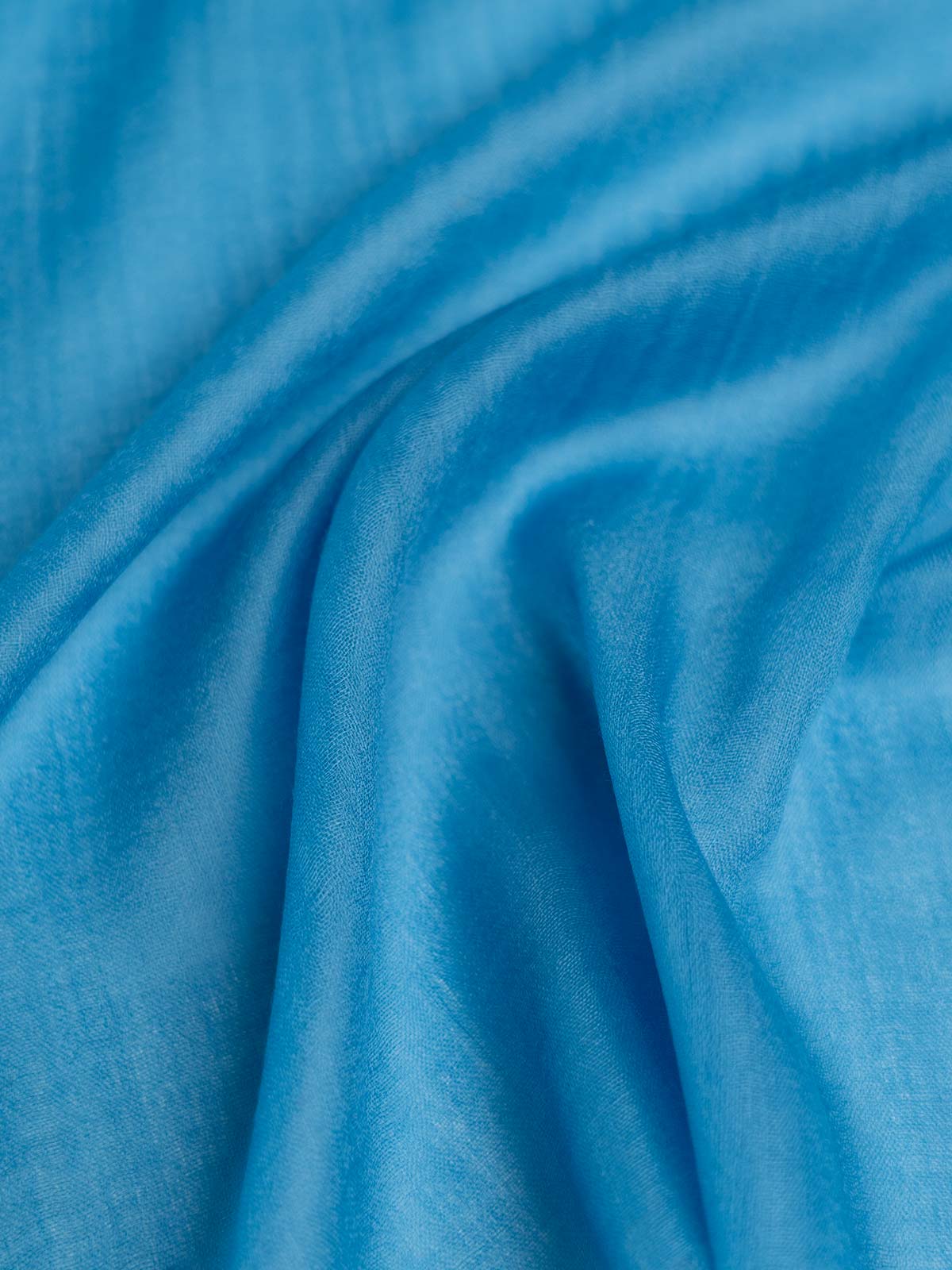 Featherlight Bondi Blue Cashmere Scarf - Image 2