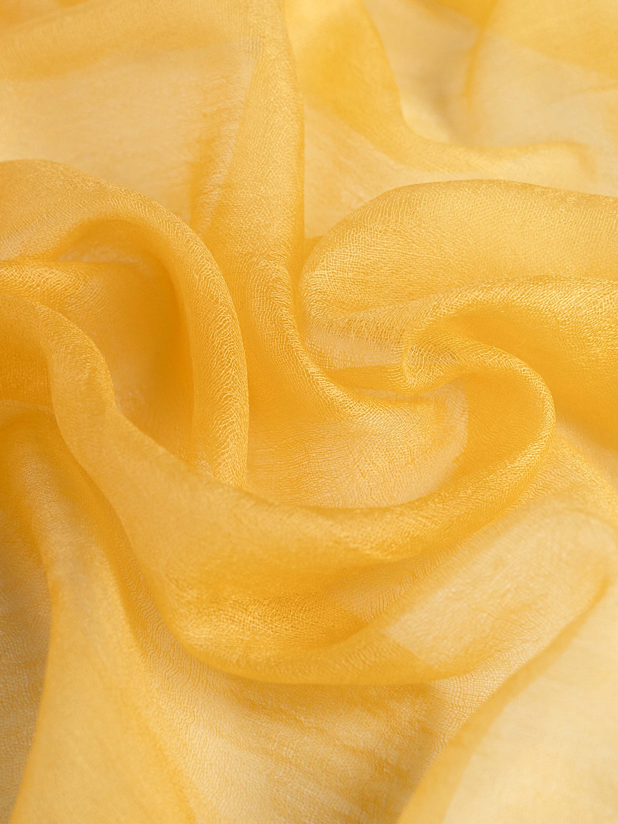 Featherlight Daffodil Cashmere Scarf - Image 2