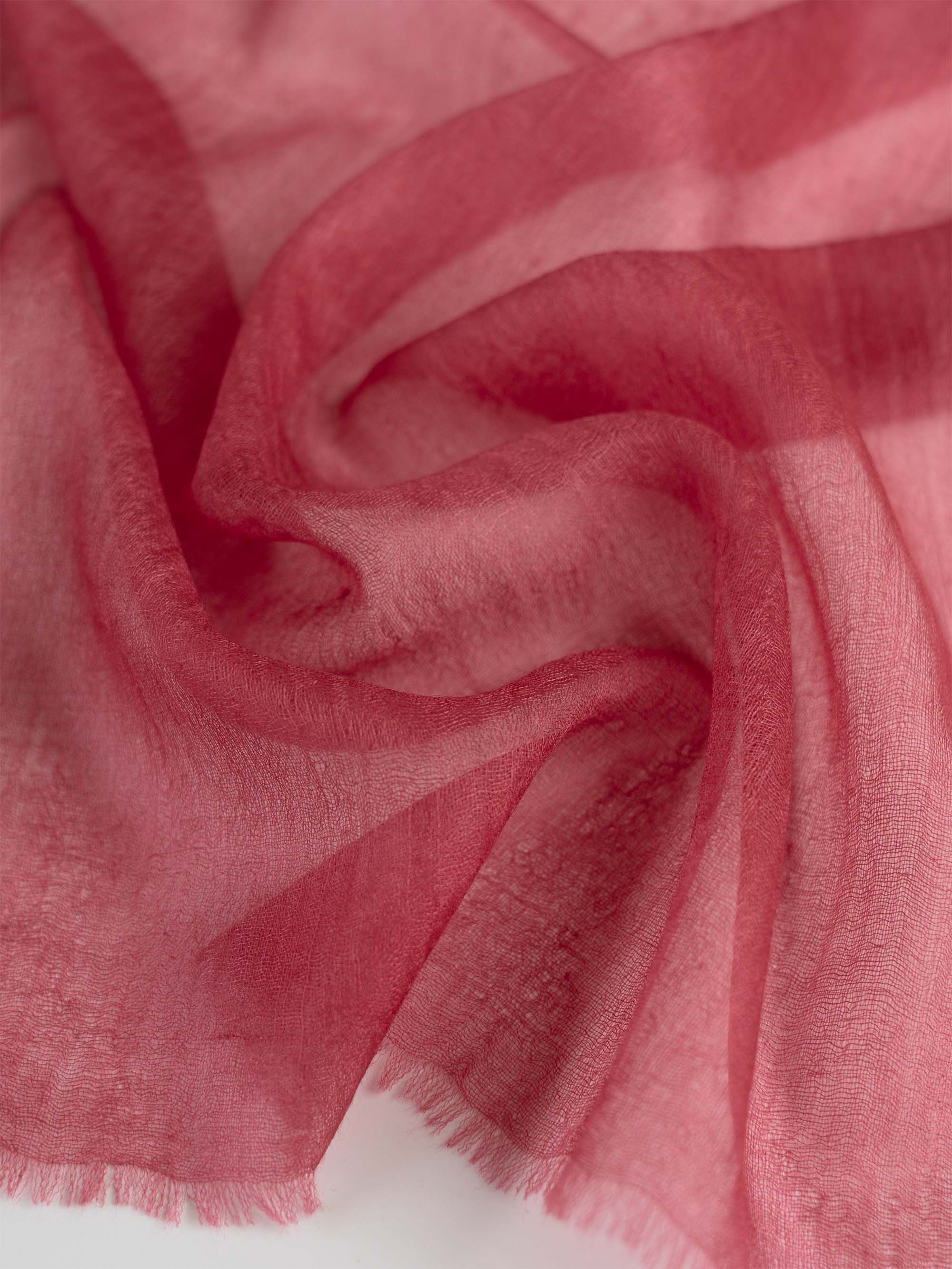 Featherlight Garnet Cashmere Scarf - Image 2