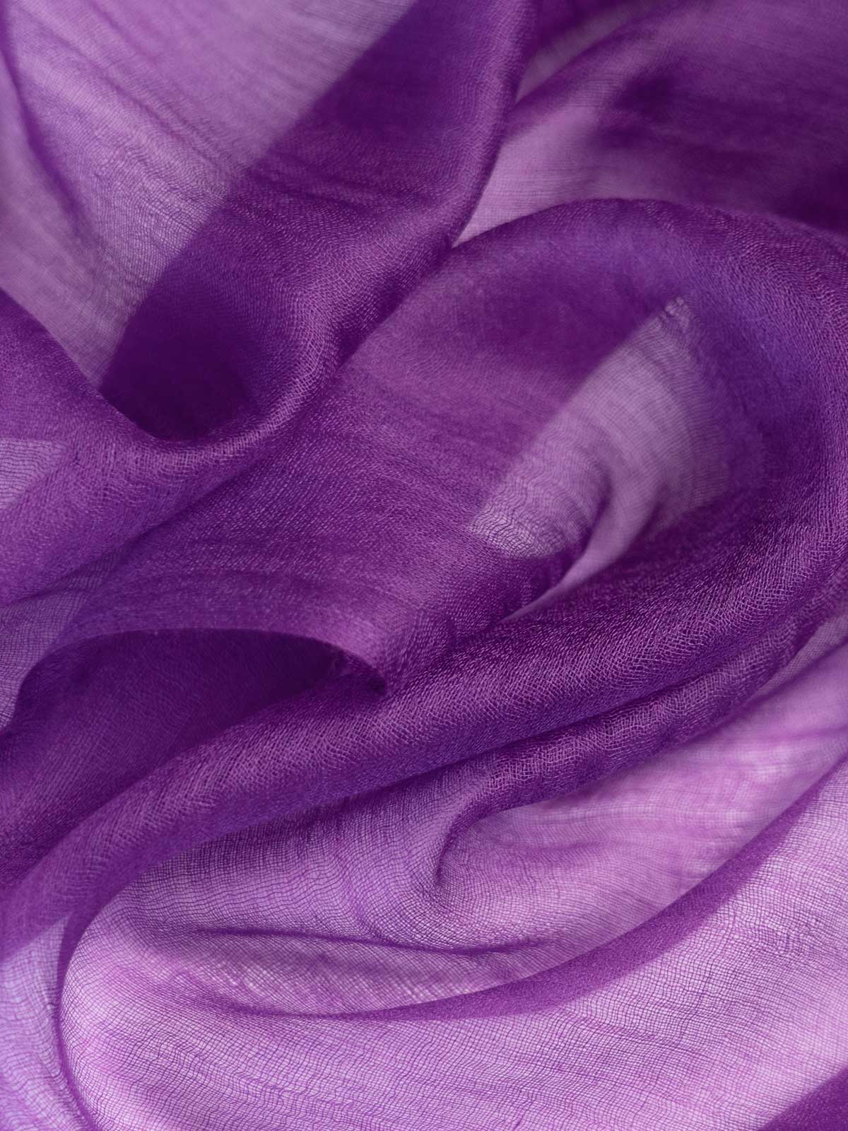 Featherlight Purple Cashmere Scarf - Image 2