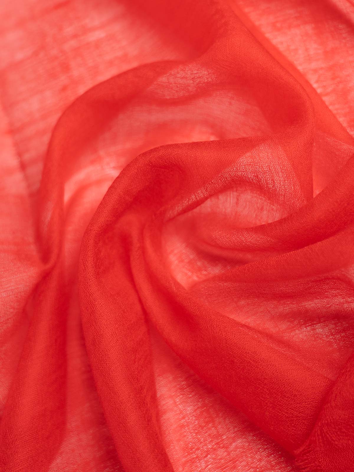 Featherlight Red Cashmere Scarf - Image 2