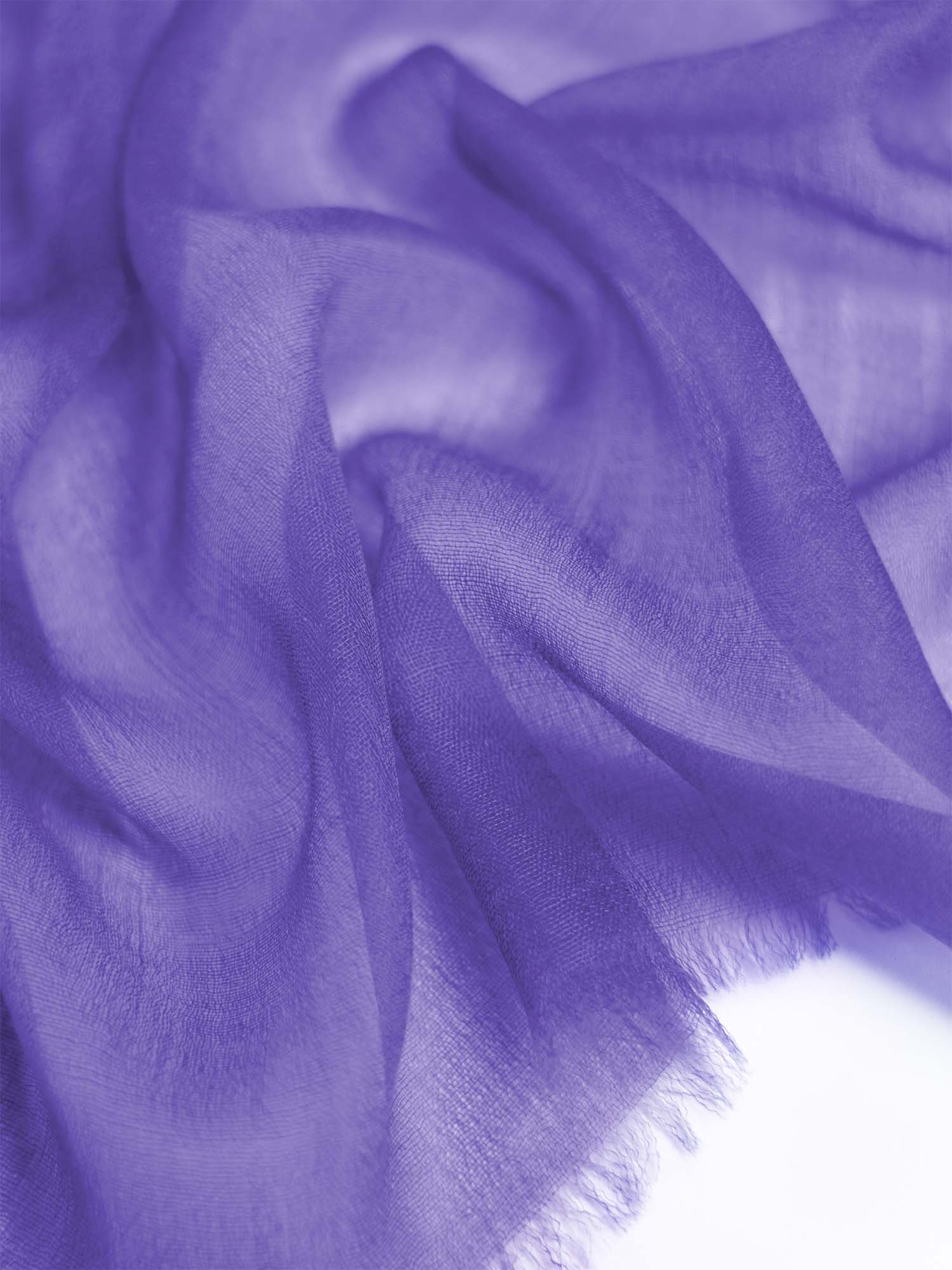 Featherlight Royal Purple Cashmere Scarf - Image 2