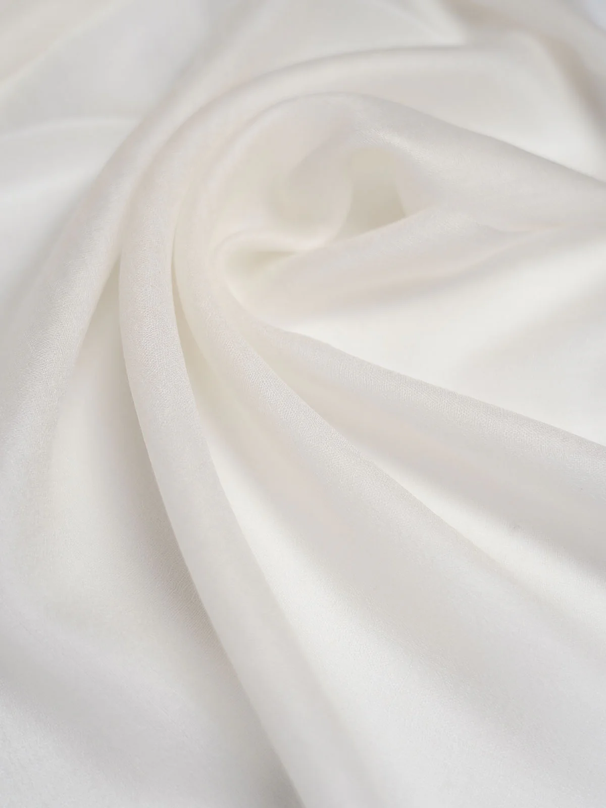 Featherlight White Cashmere Scarf - Image 2