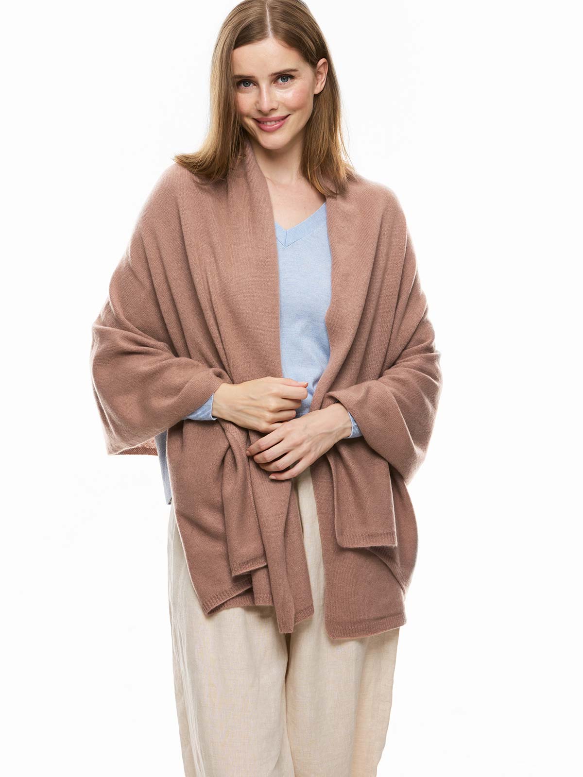 FlexKnit Camel Cashmere Wrap - Image 3