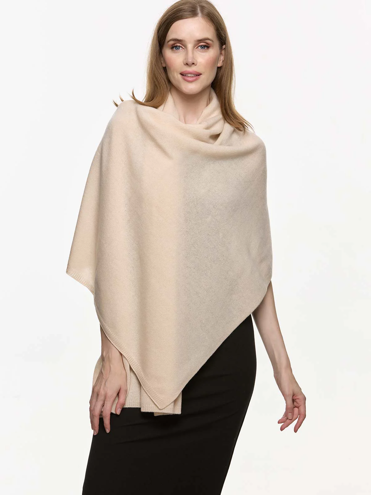 FlexKnit Cream Cashmere Wrap - Image 5