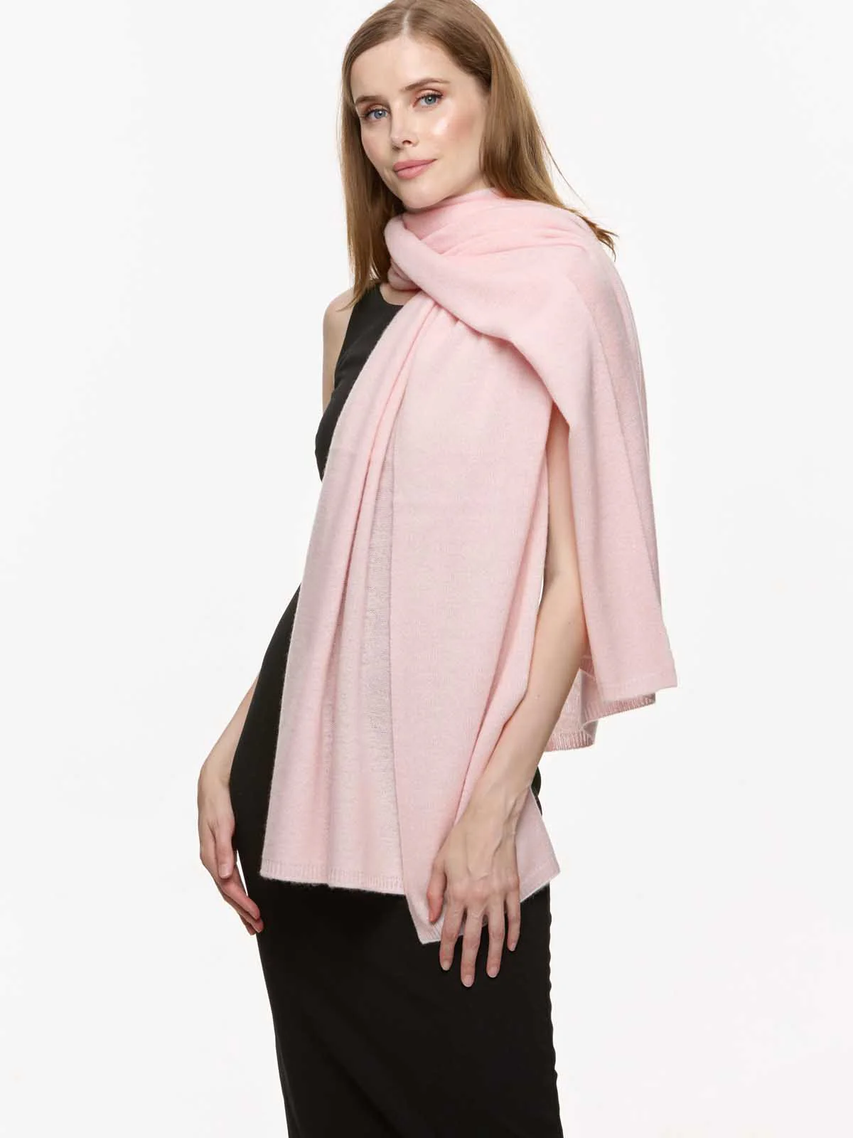 FlexKnit Light Pink Cashmere Wrap - Image 4