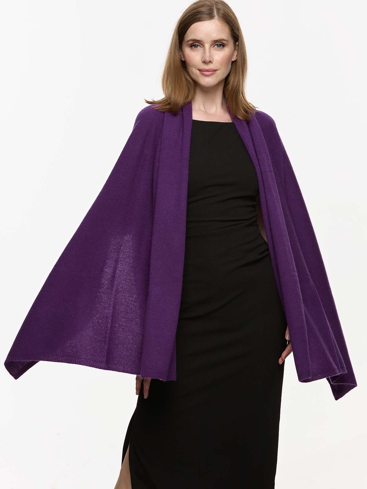 FlexKnit Purple Cashmere Wrap - Image 3