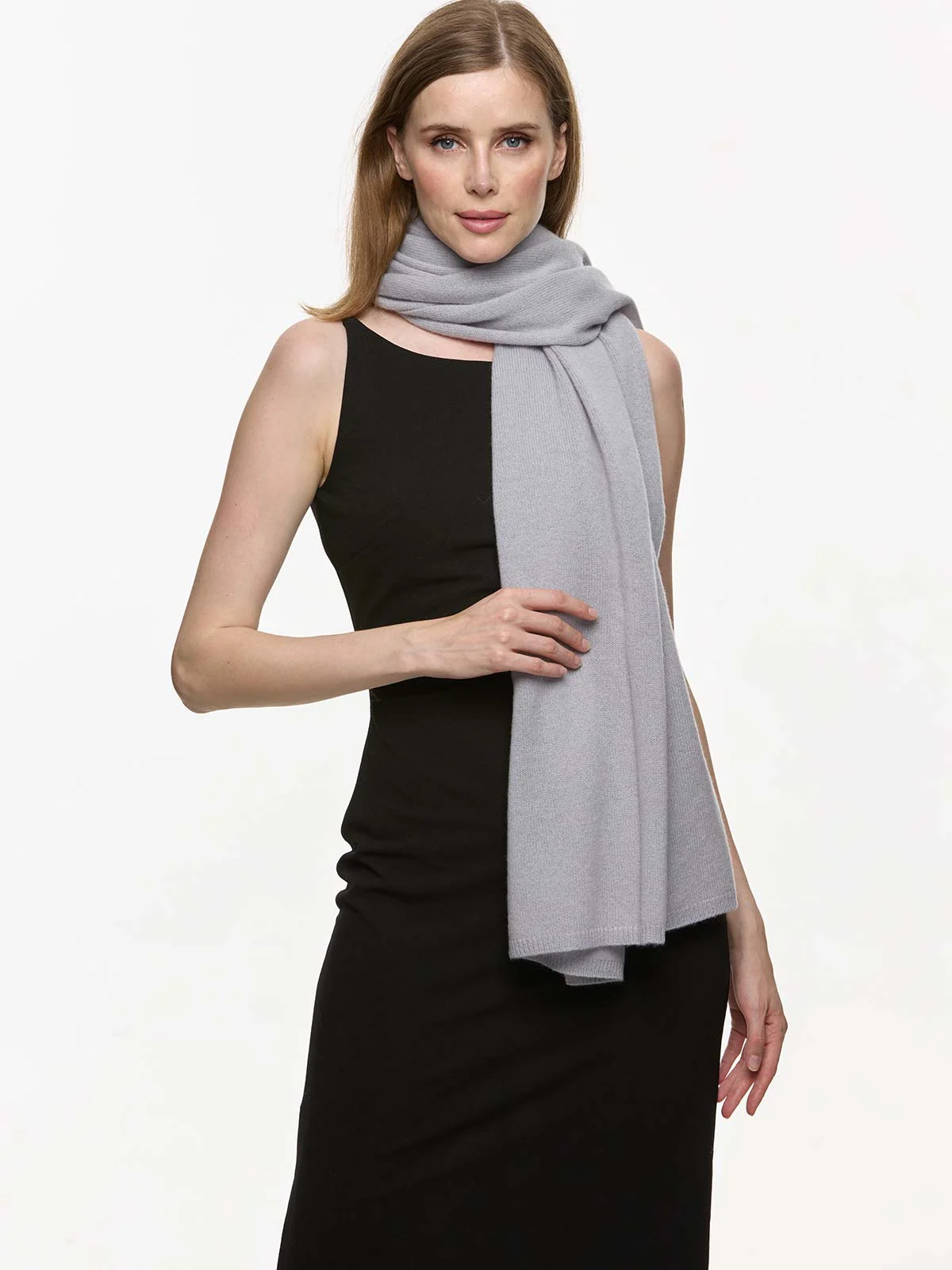 FlexKnit Silver Cashmere Wrap - Image 3