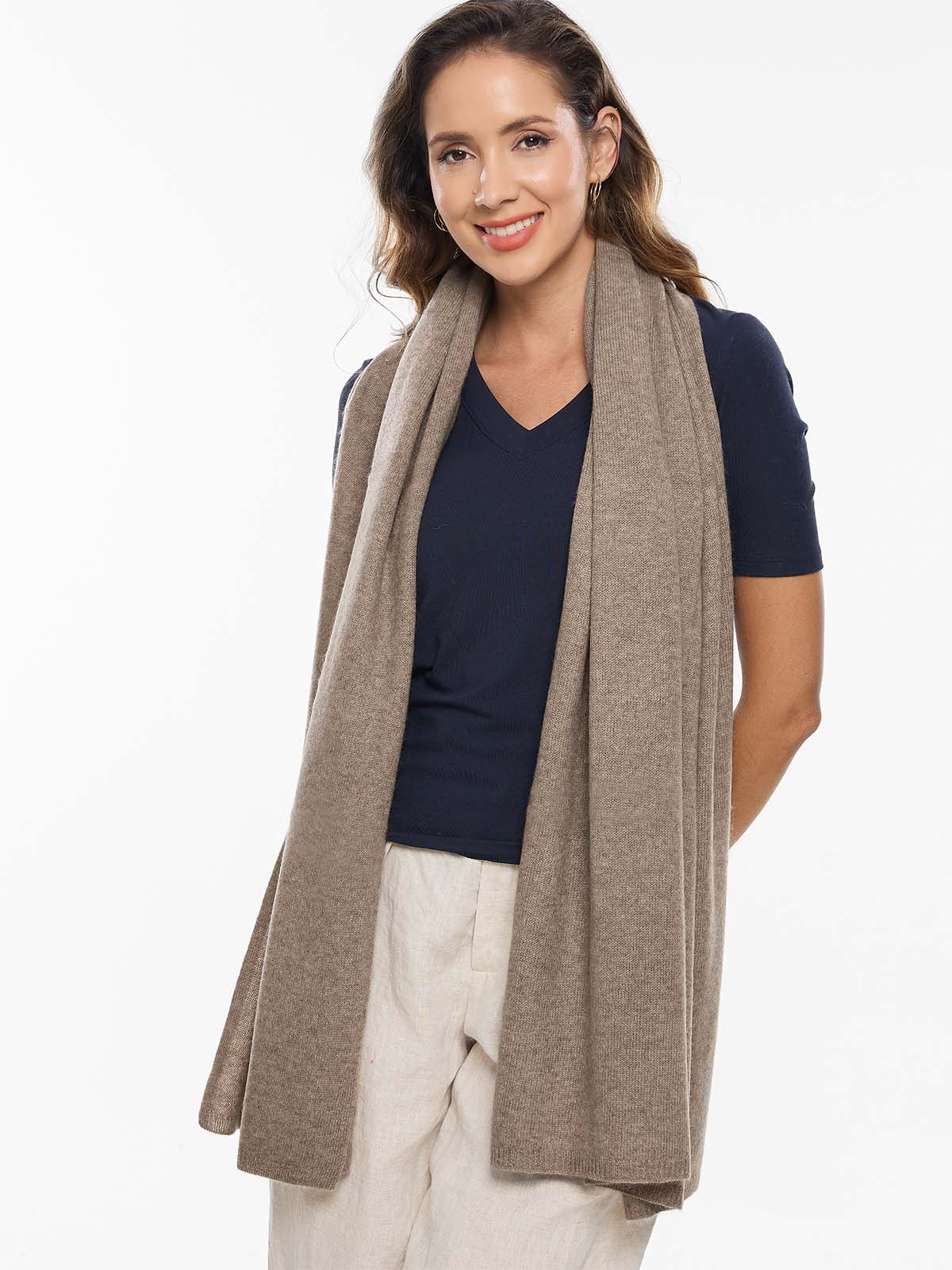 FlexKnit Taupe Cashmere Wrap - Image 6