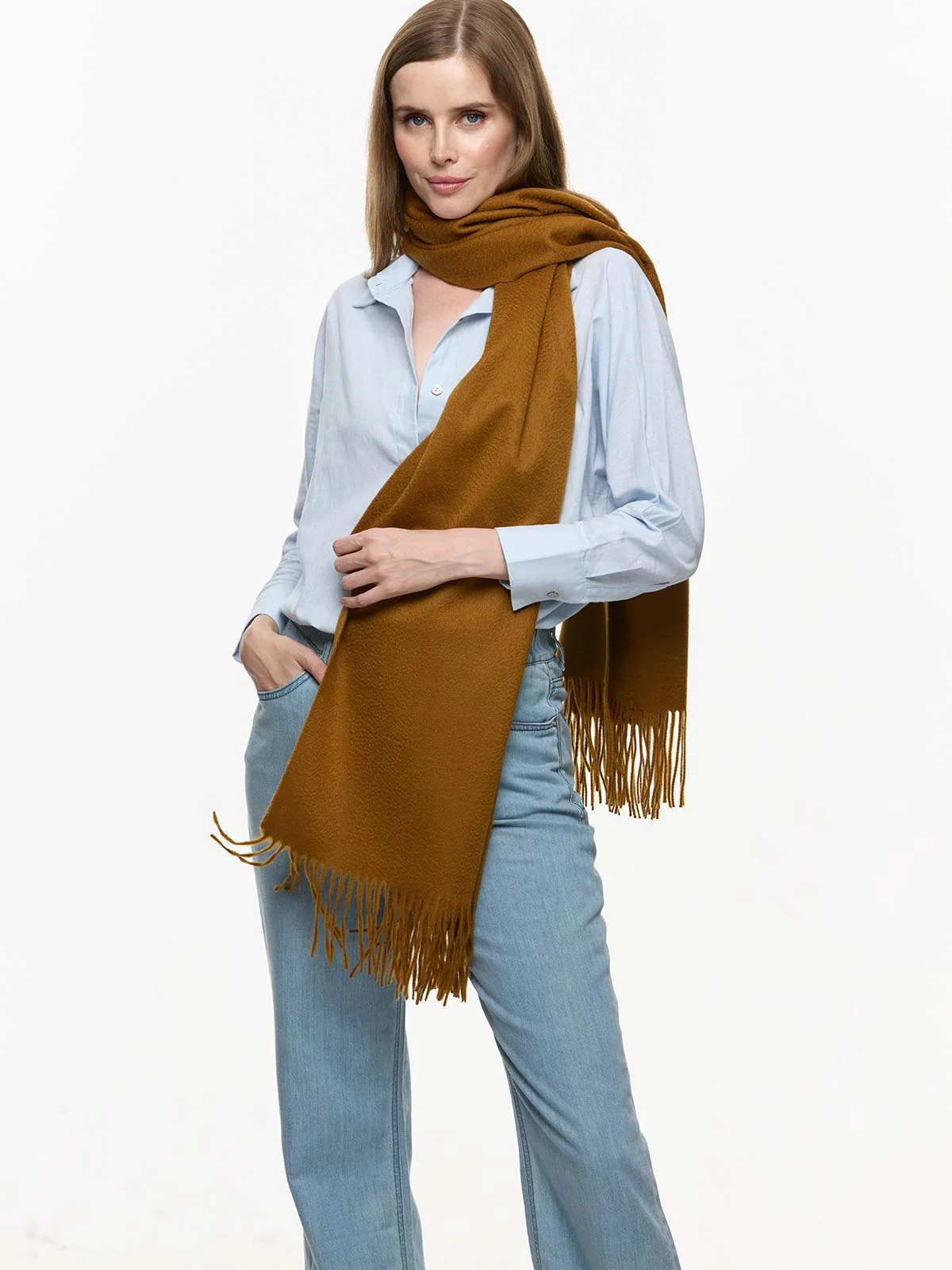 Golden Camel Cashmere Wrap - Image 3