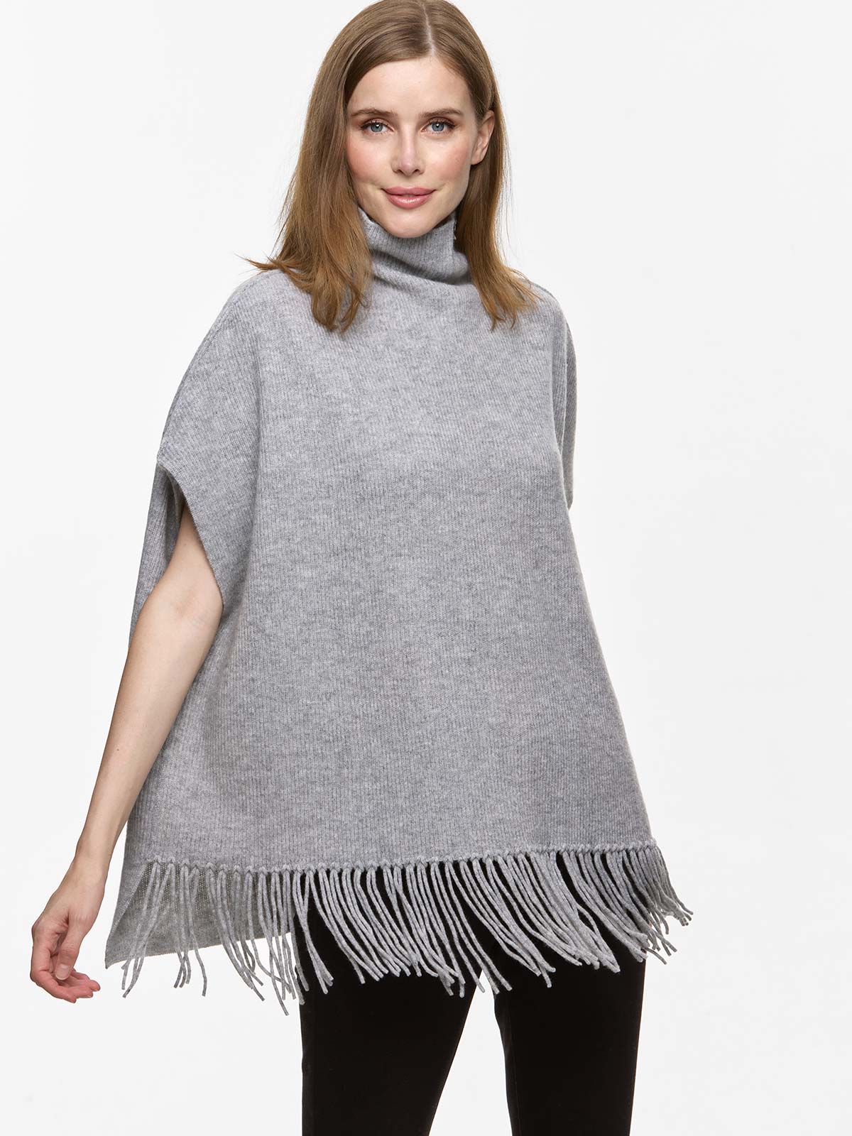Gray Oversized Cashmere Vest - Image 5