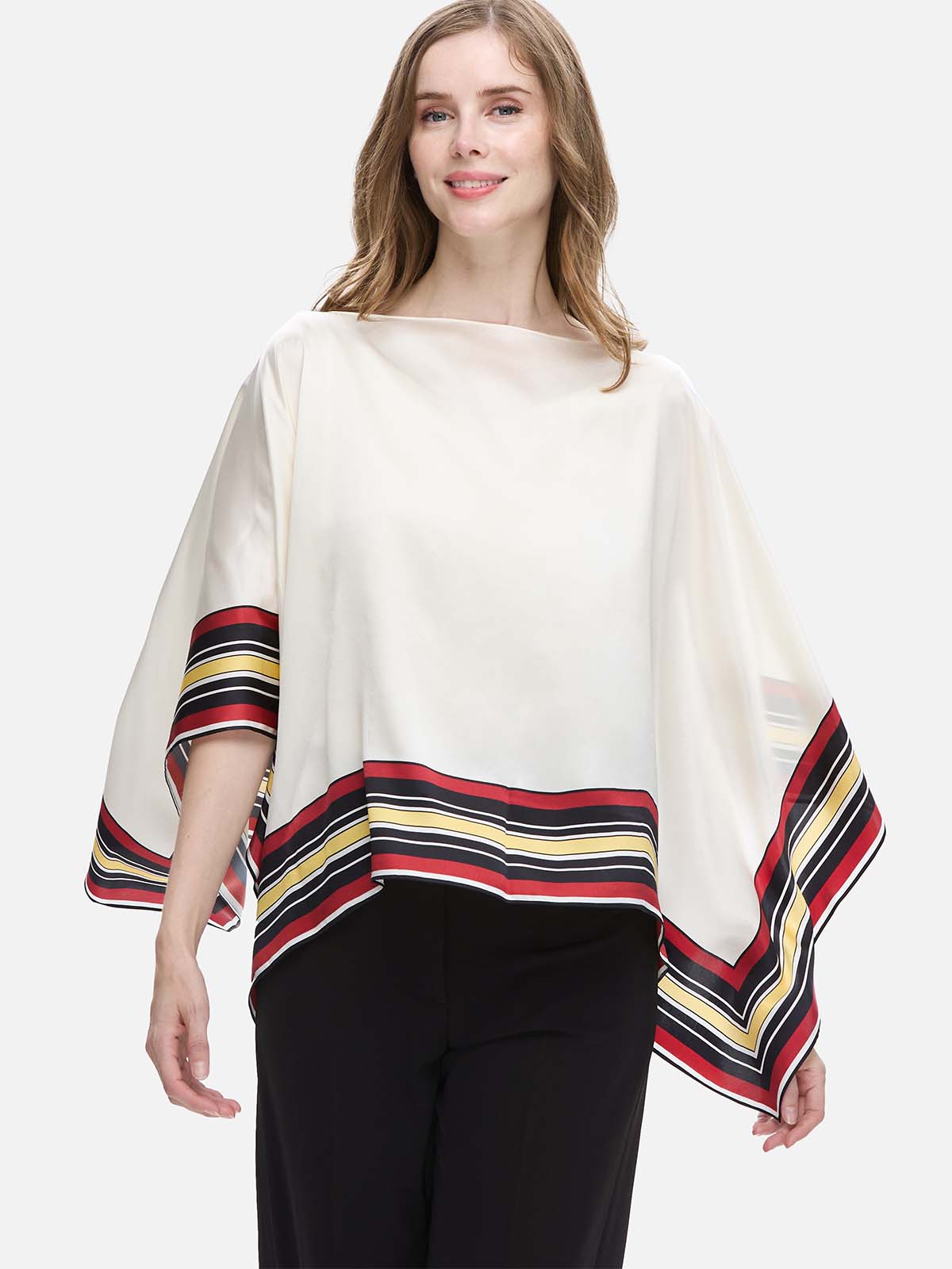 Ivory Silk Duo Wrap - Image 3