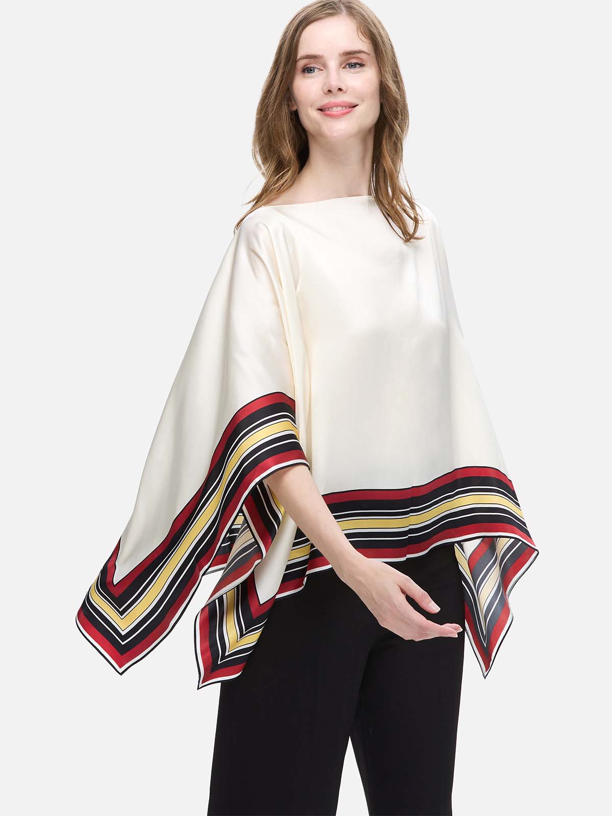 Ivory Silk Duo Wrap - Image 5