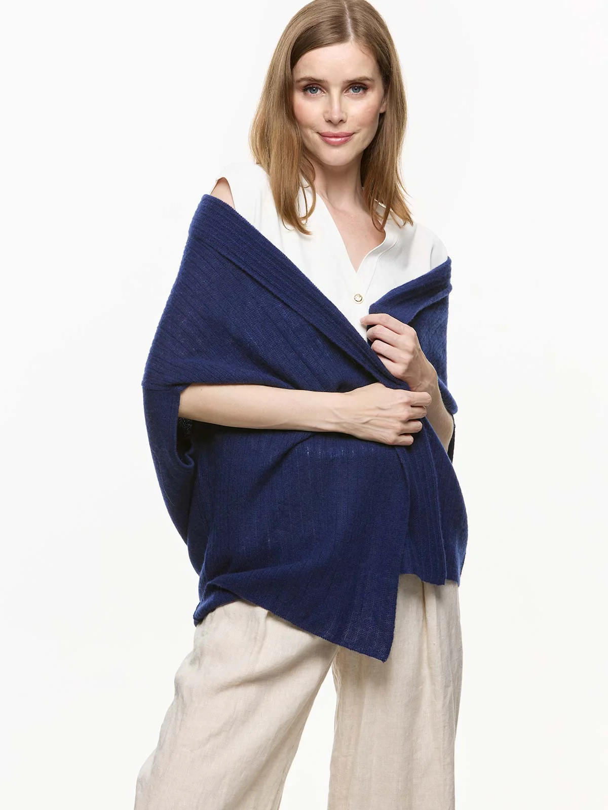 Navy Blue Effortless Vest - Image 3