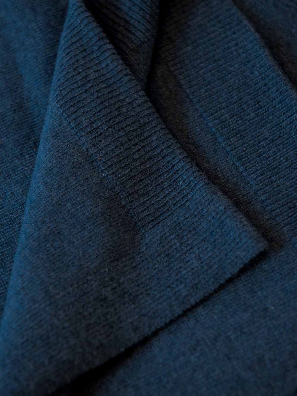Navy Blue Wearable Cashmere Wrap - Image 2
