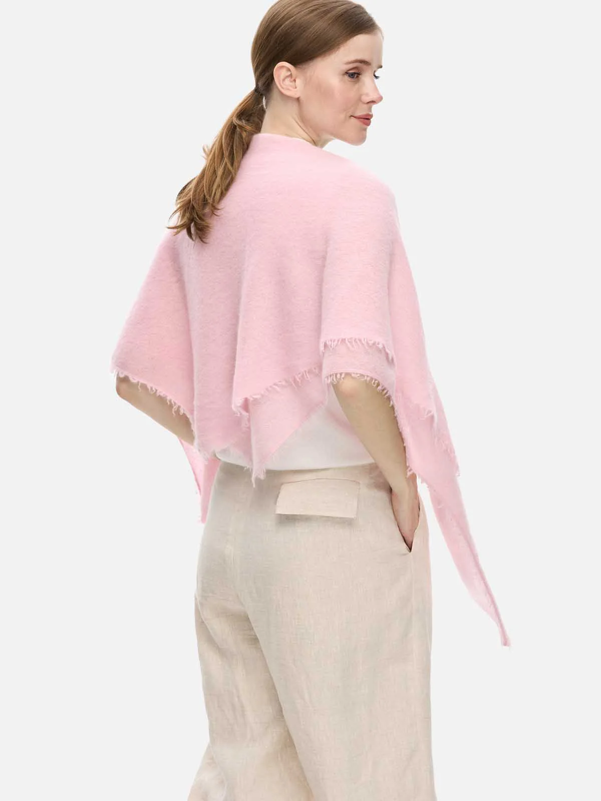 Pink CloudPuff Cashmere Scarf - Image 6