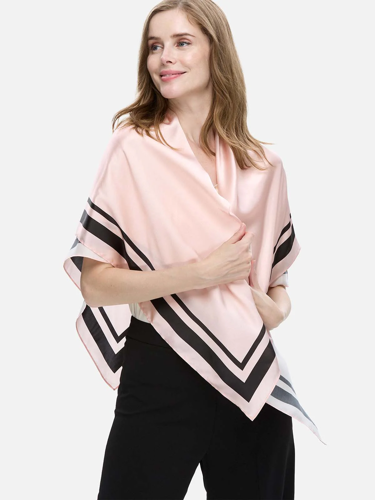 Pink Silk Duo Wrap - Image 4