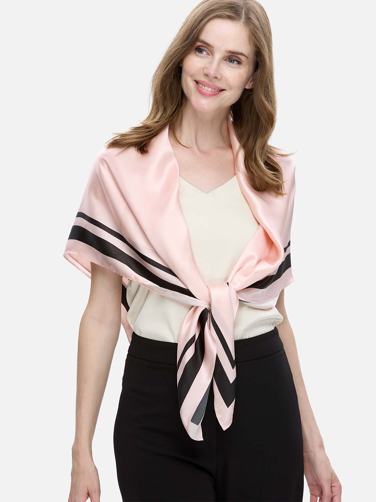 Pink Silk Duo Wrap - Image 5