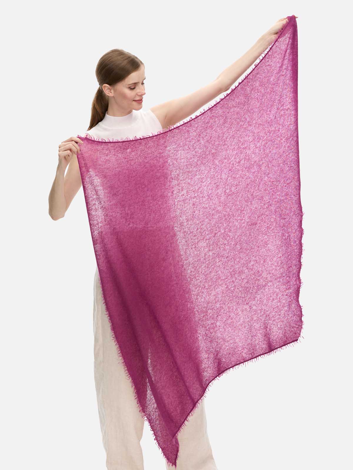 Plum CloudPuff Cashmere Scarf - Image 8