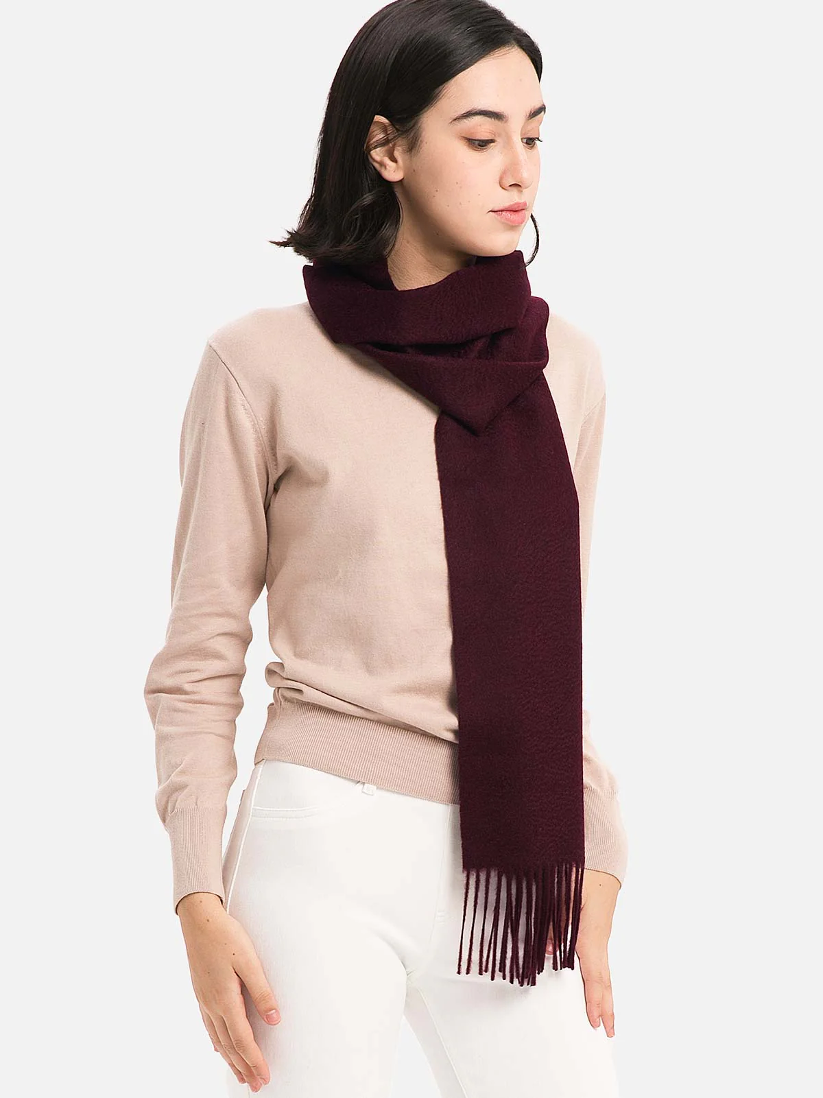 Purple Cashmere Scarf - Image 5