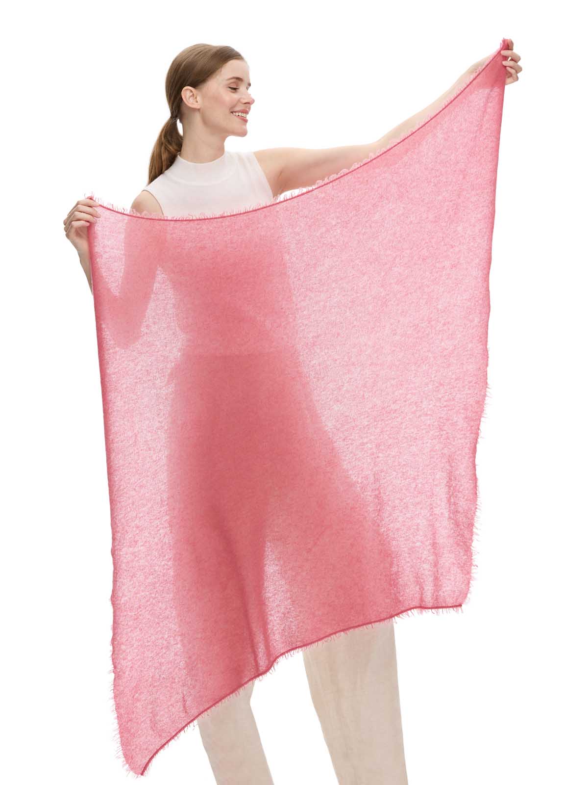 Rose CloudPuff Cashmere Scarf - Image 6