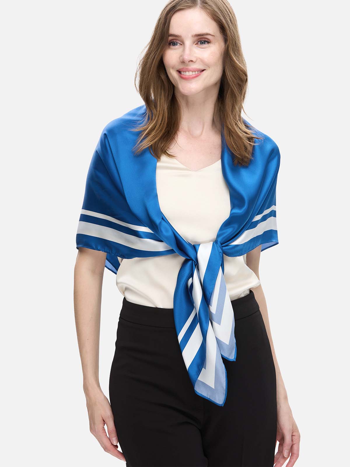 Sapphire Silk Duo Wrap - Image 5