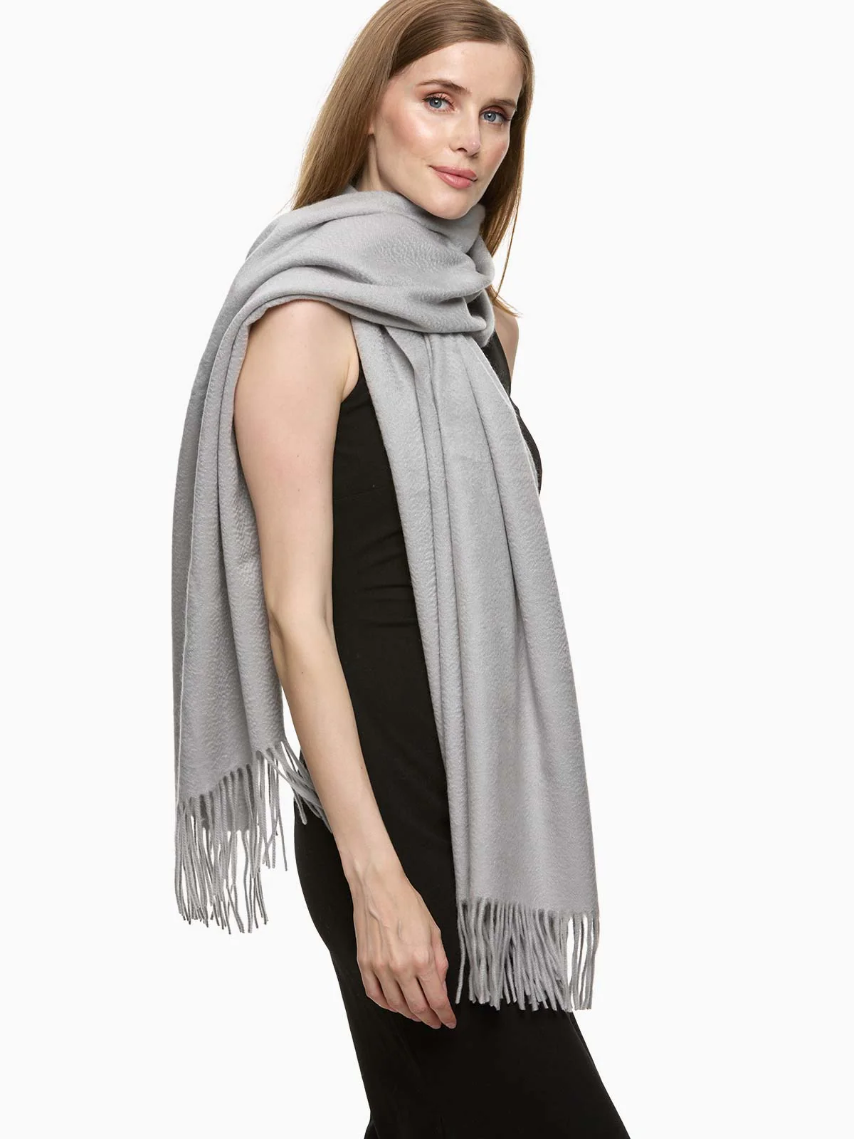 Silver Cashmere Wrap - Image 3