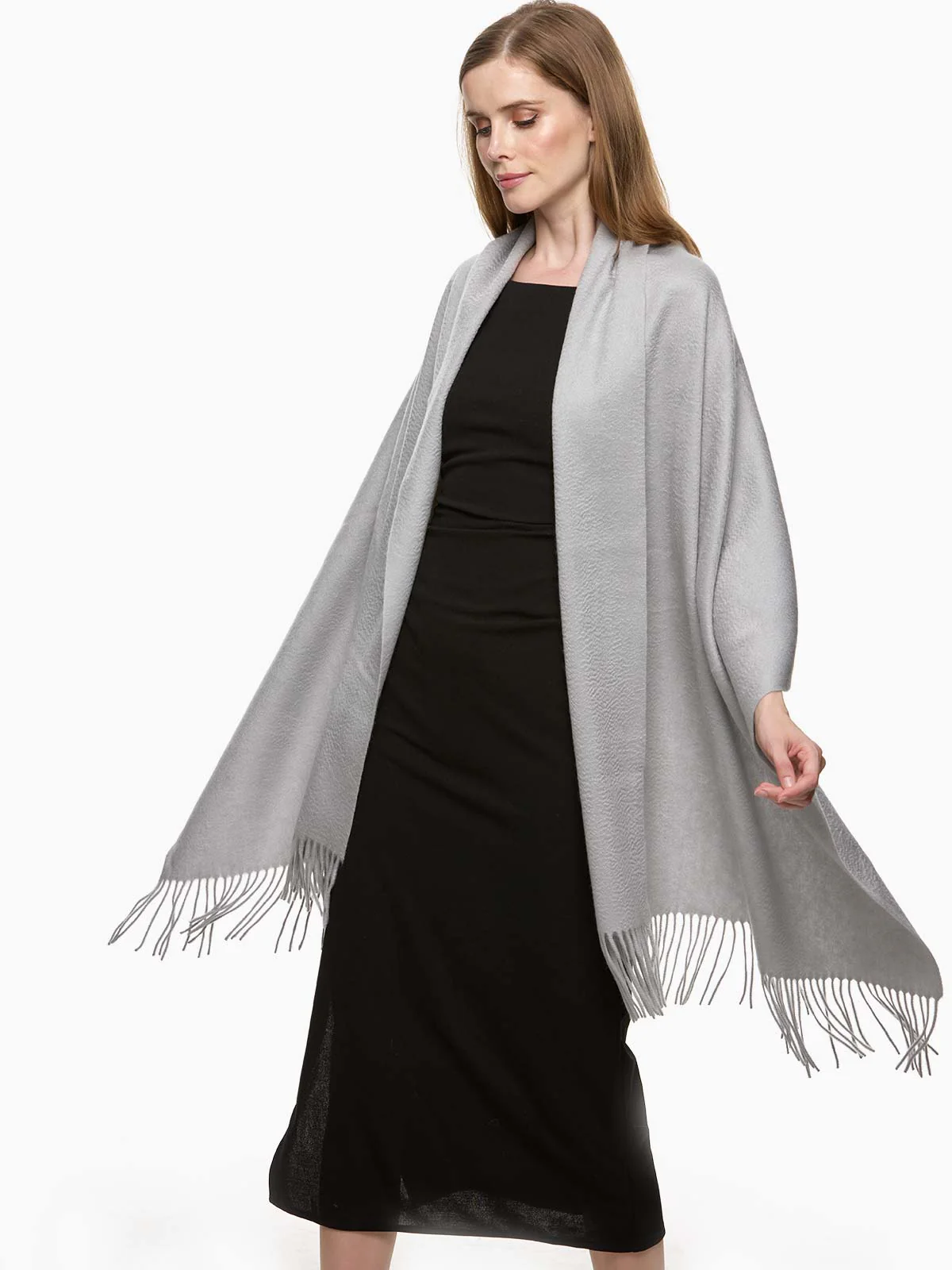 Silver Cashmere Wrap - Image 5