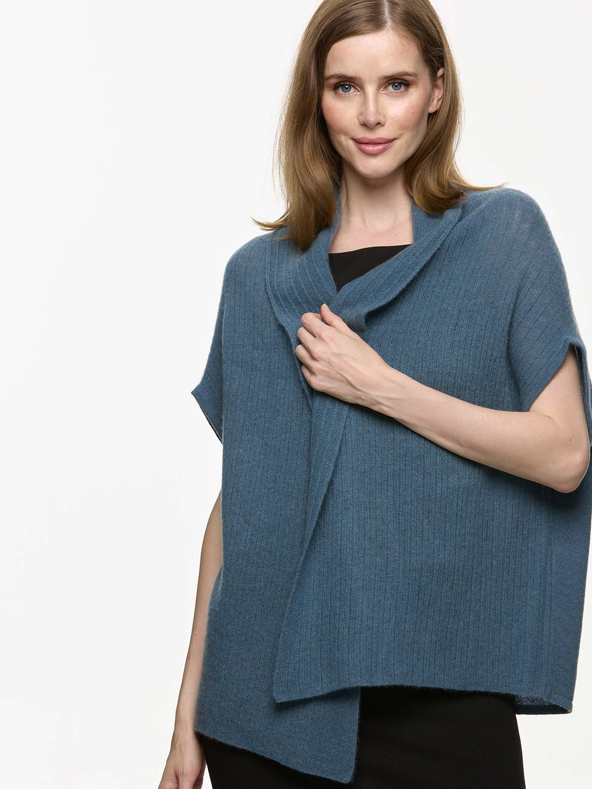 Smoke Blue Effortless Vest - Image 5