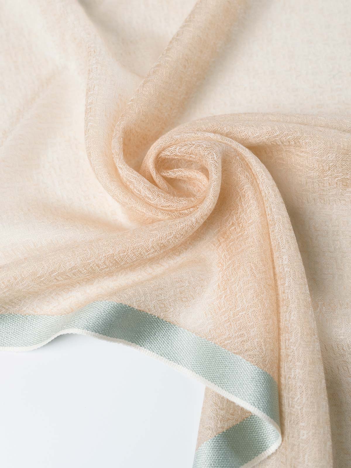 Square - Featherlight Beige Cashmere Scarf - Image 5