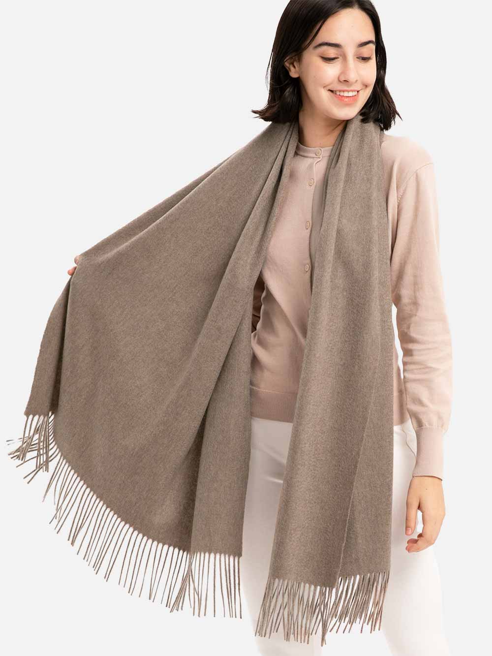 Taupe Cashmere Wrap - Image 3