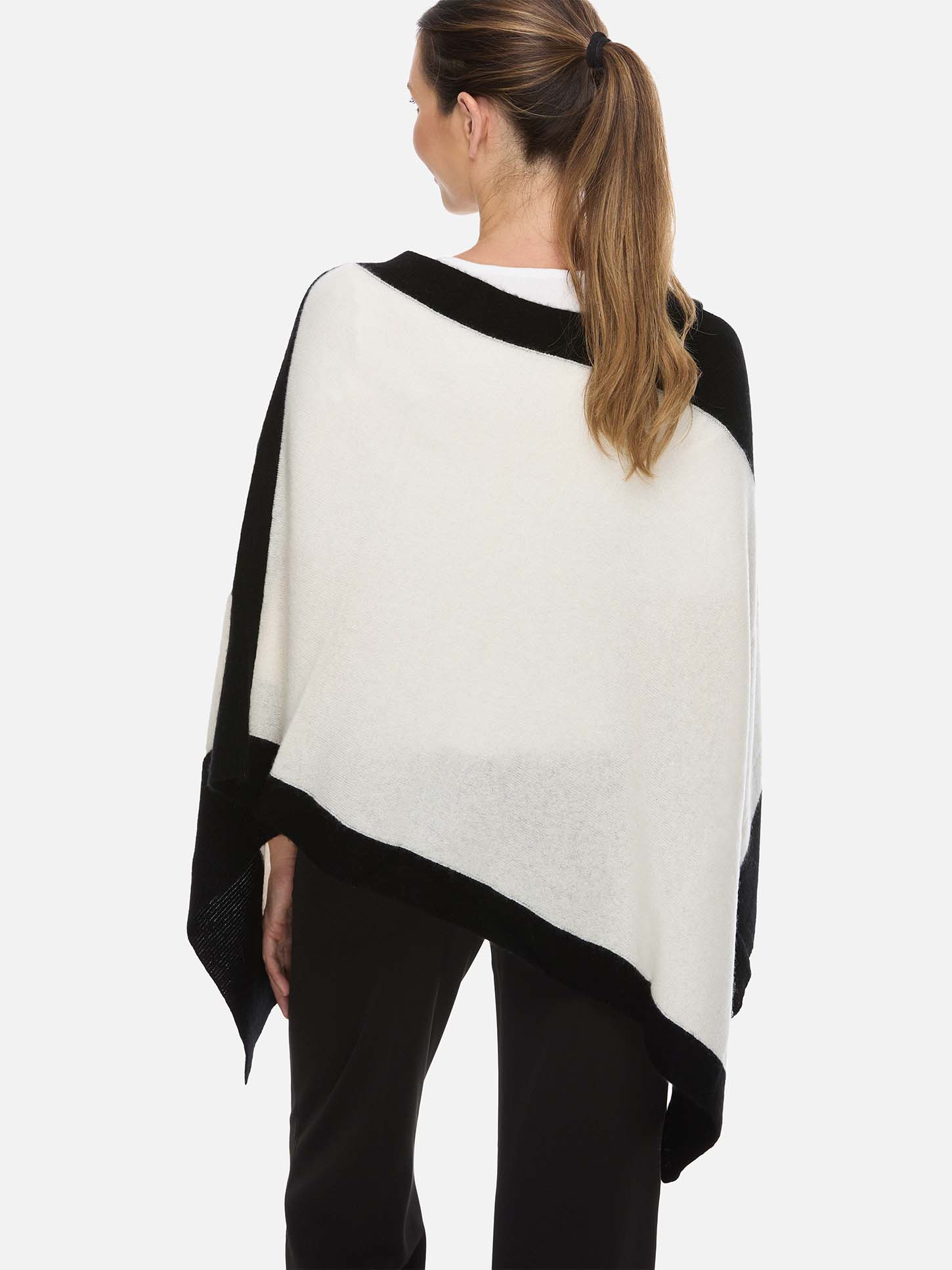 White Cashmere Poncho - Image 5
